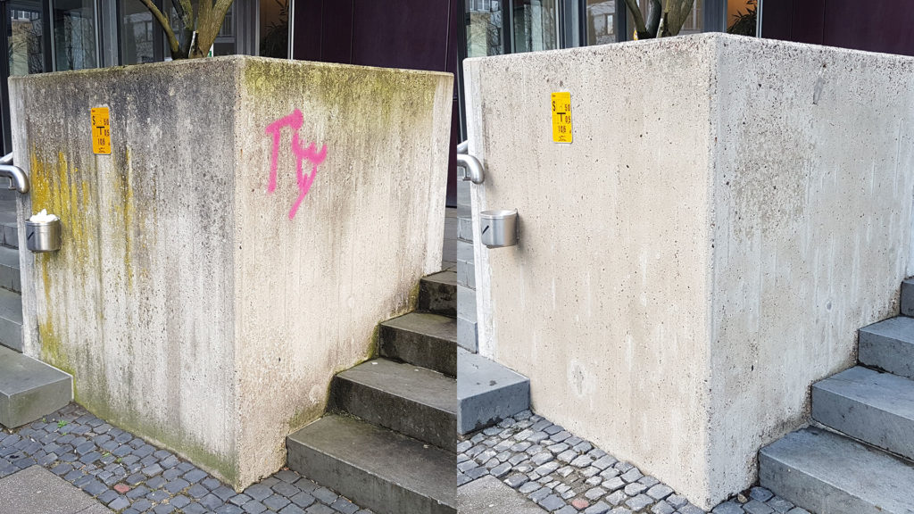 Graffitientfernung Oldenburg Bremen vorher nachher 001